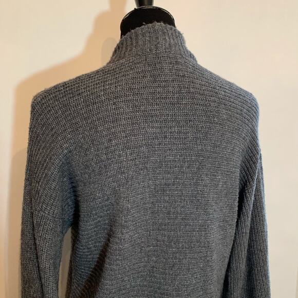 Joie gray ribbed knit cashmere wool open front cardigan size Extra Small XS - Picture 8 of 11